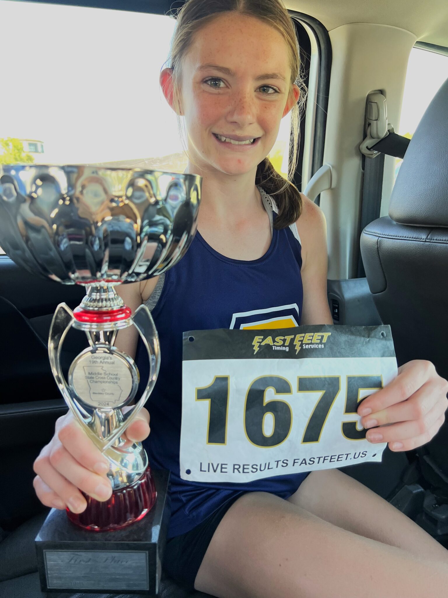 Prince Runner Claims Top Spot as Girls Middle School Cross Country State Champion Prince